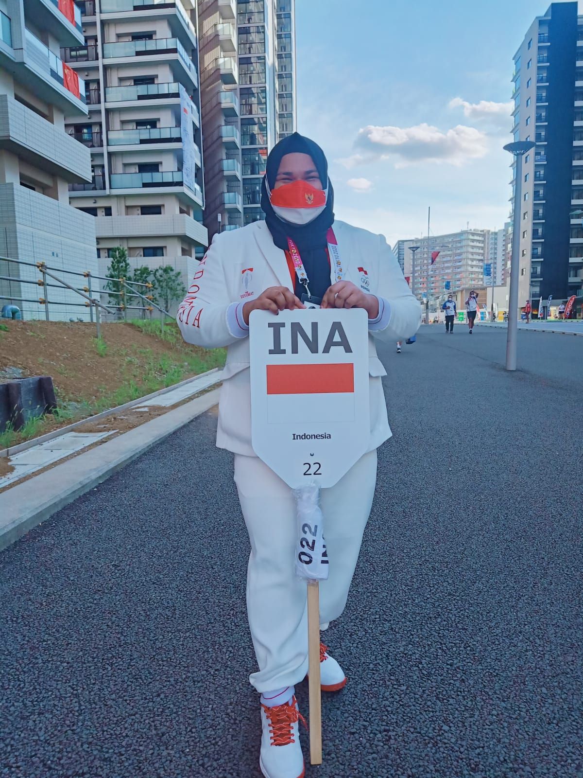 Atlet olahraga angkat besi Olimpiade Tokyo 2020, Nurul Akmal.