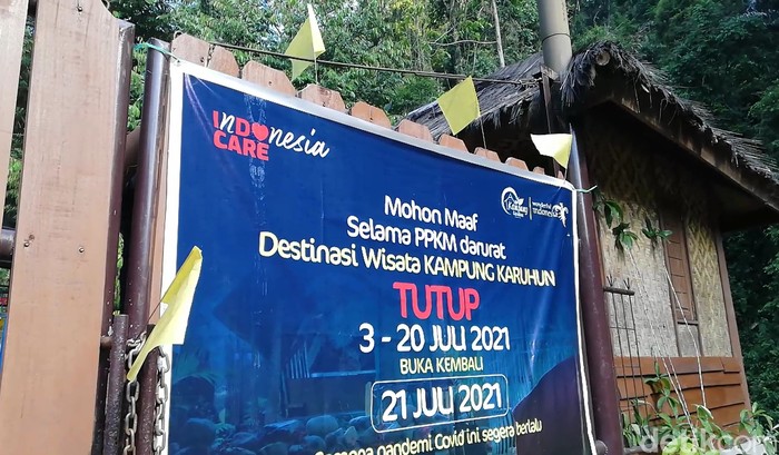 Bendera kuning di Sumedang pariwisata mati