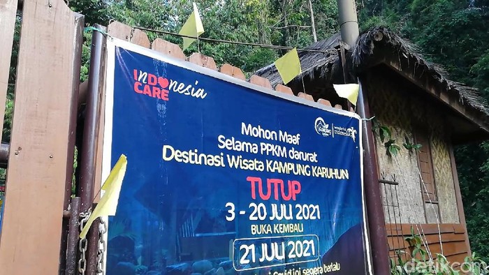 Bendera kuning di Sumedang pariwisata mati