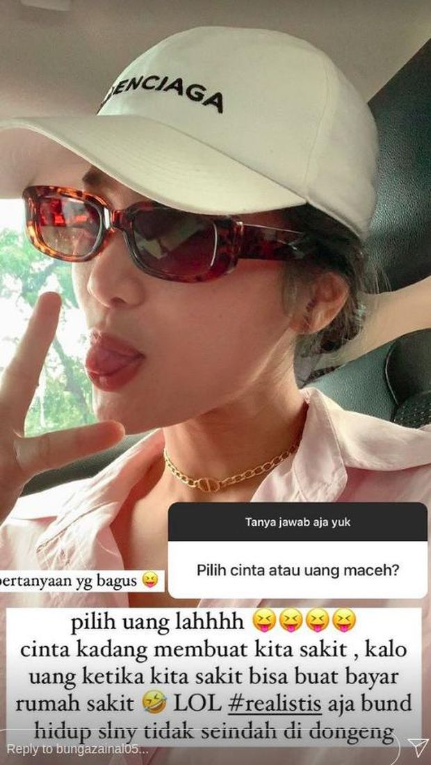 Bunga Zainal jawab pertanyaan netizen