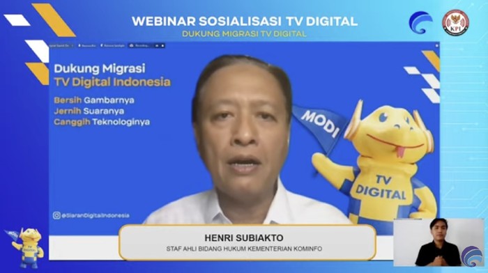 Staf Ahli Bidang Hukum Menkominfo, Henry Subiakto