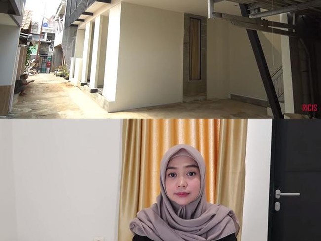 Inilah penampakan kosan yang dibangun Ria Ricis di sebuah kawasan di Jakarta Selatan. Meski sederhana, desain yang modern membuat kosan ini tetap terlihat menarik. (Foto: YouTube dan Instagram)