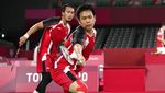 Aksi-aksi Ahsan/Hendra Lolos ke Semifinal Olimpiade
