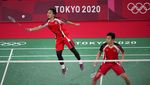 Aksi-aksi Ahsan/Hendra Lolos ke Semifinal Olimpiade