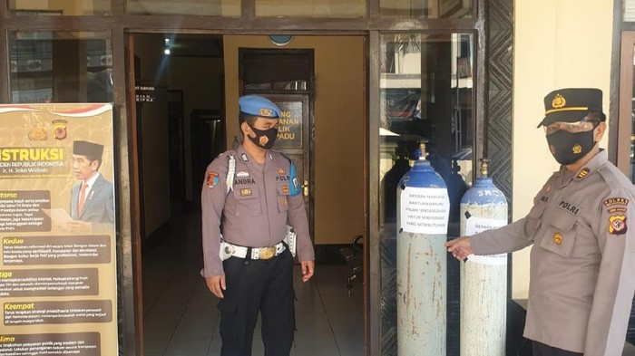 Polisi Majalengka Siapkan Oksigen Gratis