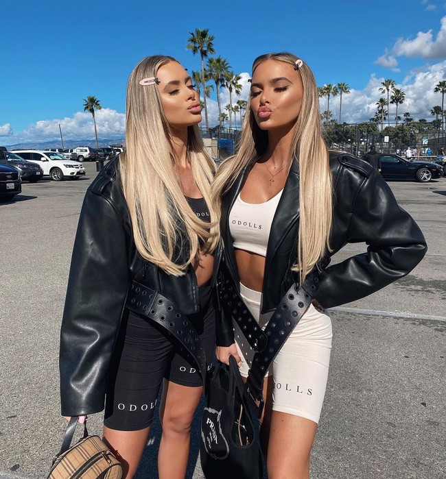 Saudari kembar cantik lain yang jadi sensasi di Instagram adalah ODonnell Sister. Fashionable, kedua wanita yang punya brand fashion tersebut sering berkolaborasi dengan brand atau situs belanja. Mereka dikenal dengan gaya yang seksi. Foto: Instagram @theodollsFoto: Instagram