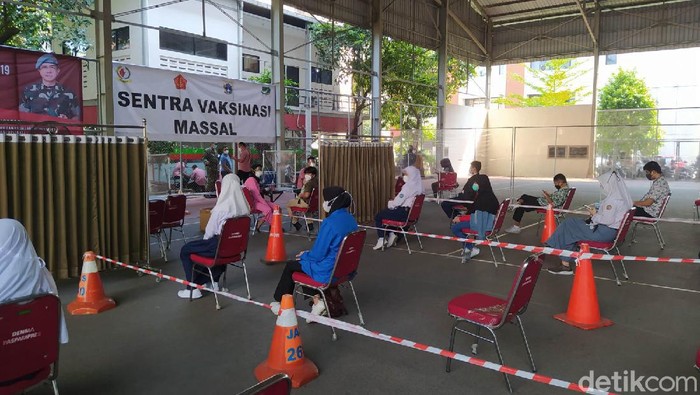 Sentra vaksinasi Paspampres di Mako, Gambir, Jakpus