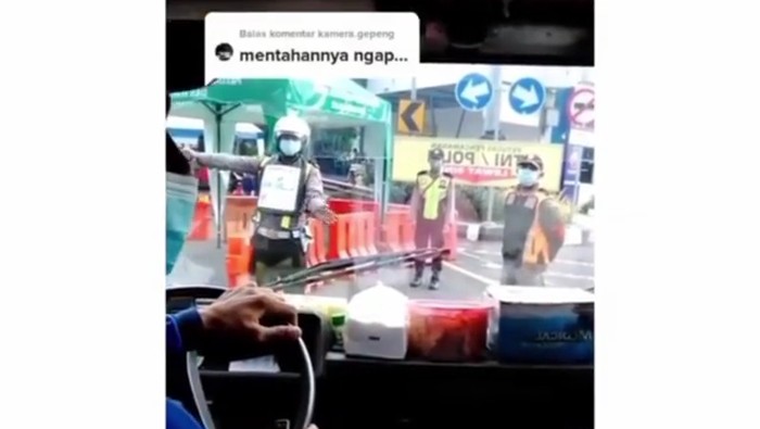 viral kendaraan pembawa oksigen diputar balik