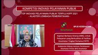 BPJS Kesehatan Dapat Penghargaan Top 45 Inovasi Pelayanan Publik Terpuji