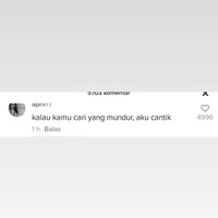 Duh, kalau ini mah kebalik kali. Masa kalau kamu cari yang mundur, aku cantik? Ada-ada aja memang ulah netizen. Foto: Instagram/@skrensyot