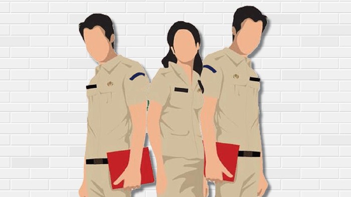 Infografis daftar instansi yang sepi dan ramai pelamar CPNS
