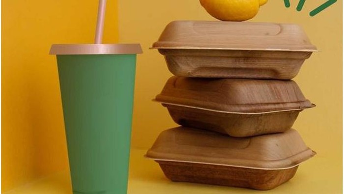 Pelepah Pinang Jadi Pengganti Styrofoam