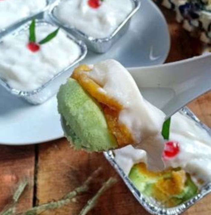 Resep Pisang Pandan Vla Santan