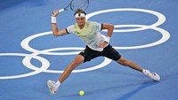 Dengan hasil ini Zverev berhak maju ke final untuk memperebutkan medali emas melawan petenis ROC (Rusia) Karen Khachanov. Di pertandingan sebelumnya, Khachanov dengan mudah menumpas wakil Spanyol Pablo Carreno Busta straight set 6-3, 6-3.