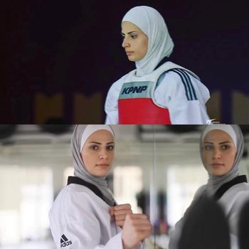 Viral atlet cabang olahraga taekwondo mirip Lady Gaga.