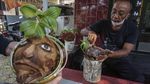 Lucu Banget! Yuk, Budidaya Bonsai Kelapa Berkarakter