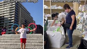 Juga disediakan layanan laundry sehingga fokus atlet hanya untuk bertanding. Foto: Instagram