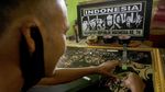Kece Abis! Lukisan Siluet Ini Dibuat dari Lakban Gaes