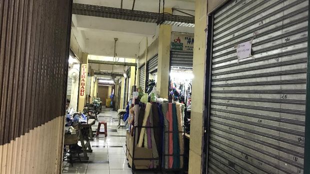 Pemandangan pasar di Kramat Jati, Jaktim
