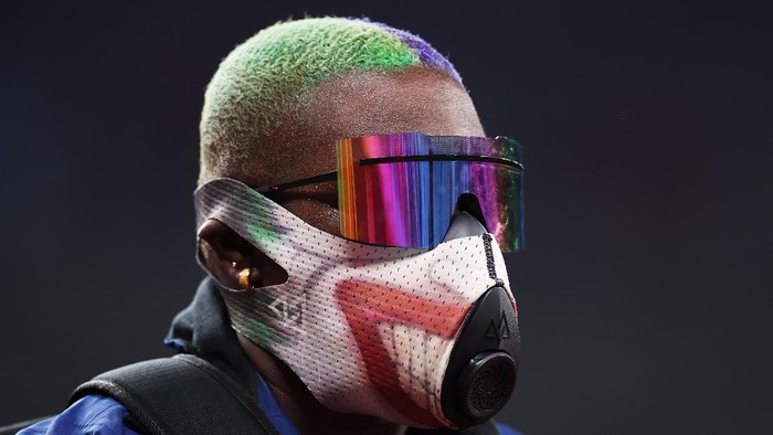 TOKYO, JAPAN - JULY 30: Raven Saunders of Team United States on day seven of the Tokyo 2020 Olympic Games at Olympic Stadium on July 30, 2021 in Tokyo, Japan. (Photo by Cameron Spencer/Getty Images)