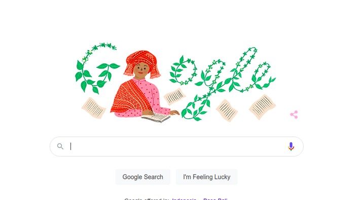 Sariamin Ismail, google doodle