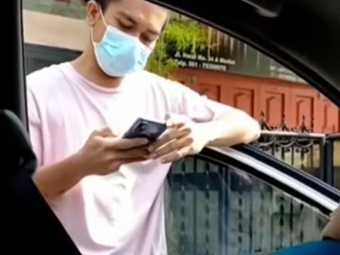 Screenshot video viral pria ludahi petugas PLN di Medan (dok. Istimewa)
