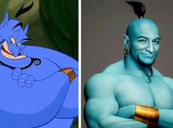 Seniman Bkin Karakter Kartun Disney Bak Manusia Sungguhan