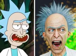 Seniman Bkin Karakter Kartun Disney Bak Manusia Sungguhan