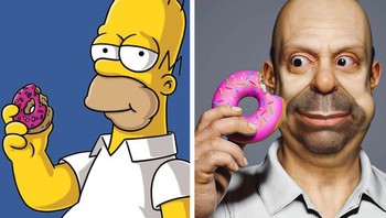 Homer Simpson. Foto: Instagram/Hossein Diba