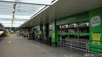 Begini suasana di salah satu gerai Giant yang berada di CBD Bintaro, Tangerang Selatan, Minggu (1/8/2021).