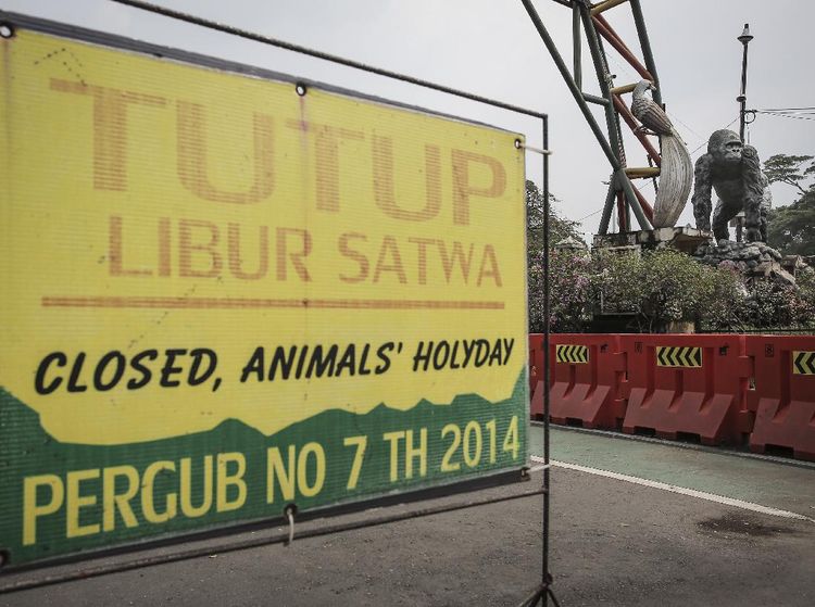 Tutup Saat PPKM, Begini Suasana Ragunan di Akhir Pekan