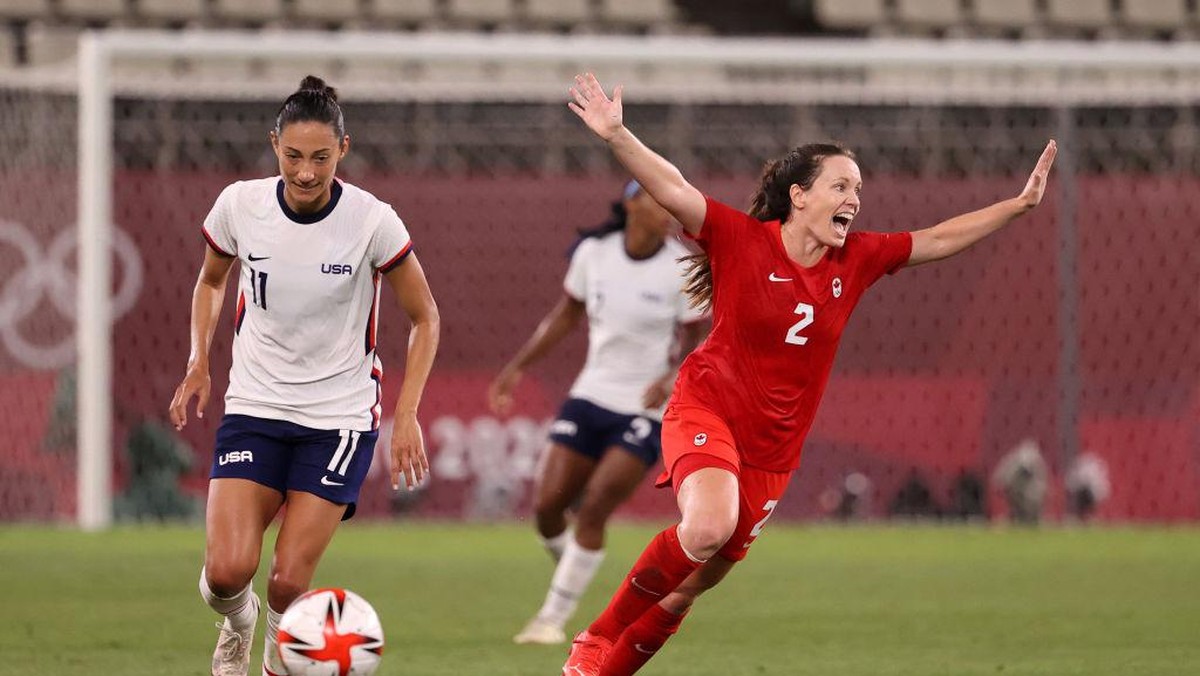 Kanada akan bertemu dengan Swedia di final sepakbola putri Olimpiade Tokyo 2020 (Foto: Getty Images/Atsushi Tomura)