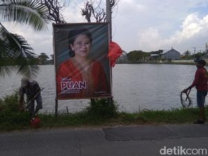 Banner Puan Maharani Hiasi Lamongan, PDIP: Bahan Sosialisasi Menuju 2024