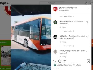 PO Mayasari Bakti Pamer Bus Listrik Buatan China, Pakai Sasis BYD K9