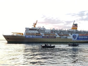 76 Warga Makassar Positif COVID Mulai Isoman di Kapal, Ada Bayi-Balita