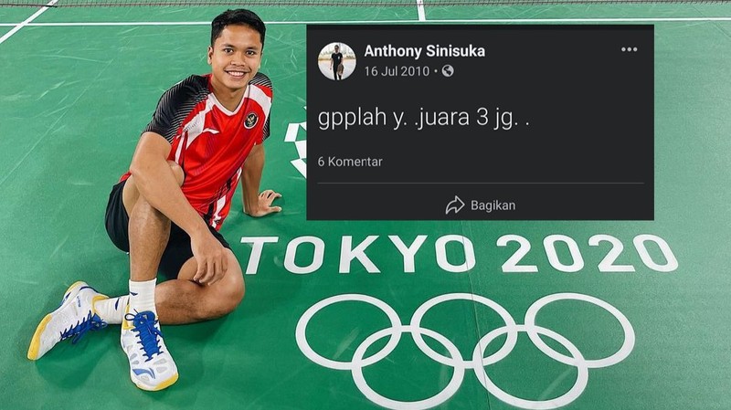 Meme Anthony Ginting Raih Perunggu Olimpiade 2020