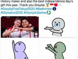 Meme Penambah Imun Usai Greysia/Apriyani Raih Emas