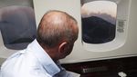 Momen Erdogan Pantau Kebakaran Hutan di Turki dari Pesawat