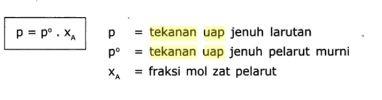 contoh soal penurunan tekanan uap