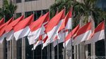 Jelang Hari Kemerdekaan, Ornamen Merah Putih Hiasi Jalan Ibu Kota