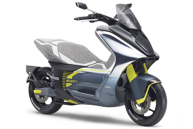 Motor konsep Yamaha Tritown, E0-1 Electric Commuter dan EO-2 Commuter Electric.