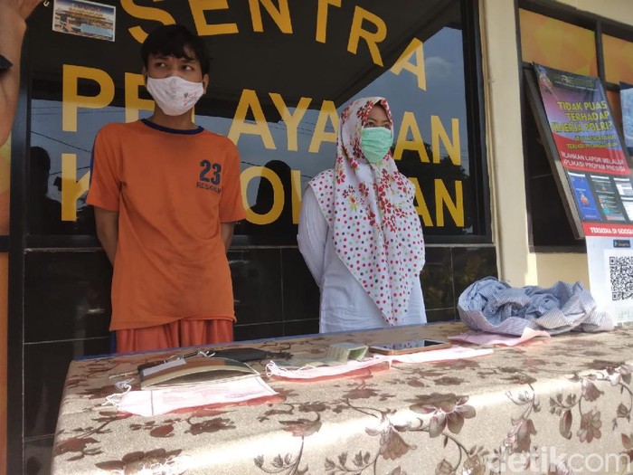 Pasutri asal Banjarnegara ini nekat begal sopir taksi online di Karawang