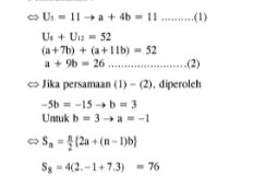 5 Contoh Soal Barisan Aritmatika SMA Lengkap Jawabannya