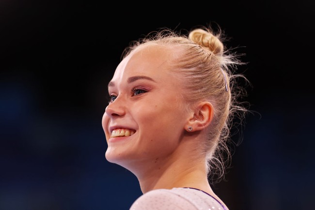 Angelina Melnikova pernah menjadi anggota Olimpiade Rusia termuda saat dia ikut mengharumkan nama bangsanya di ajang Olimpiade Rio de Janeiro 2016. Foto: Getty Images/Laurence Griffiths