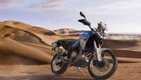 Tidak ketinggalan, ada sistem rem ABS (Anti-lock Braking System) untuk mencegah roda mengunci, kontrol traksi, cruise control, engine mapping, dan suspensi depan dengan travel 240mm, dan fork 43mm dengan suspensi belakang monosok. Foto: Aprilia
