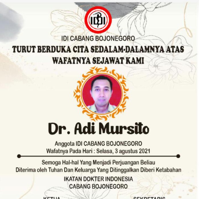 dokter rmeninggal