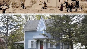 Potret rumah di atas sektiar tahun 1900an dan masih ada selama 125 tahun. Foto: Brightside
