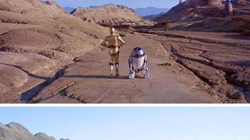 “Pada tahun 2005, beberapa teman dan saya menemukan jalan menuju Istana Jabba dari Twenty Mule Team Canyon di Death Valley, CA.” Foto: Brightside