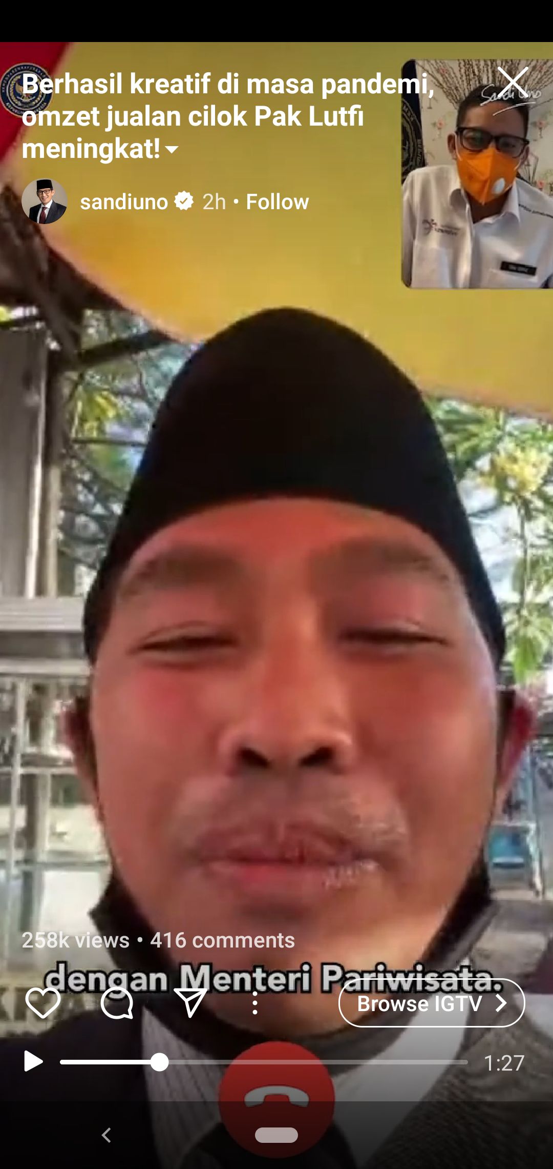 Jualan Cilok Berdandan Kayak Pejabat, Lutfi Raih Omzet Besar