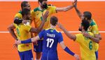 Potret Atlet Voli Brasil yang Tak Copot Masker Saat Berlaga di Olimpiade Tokyo